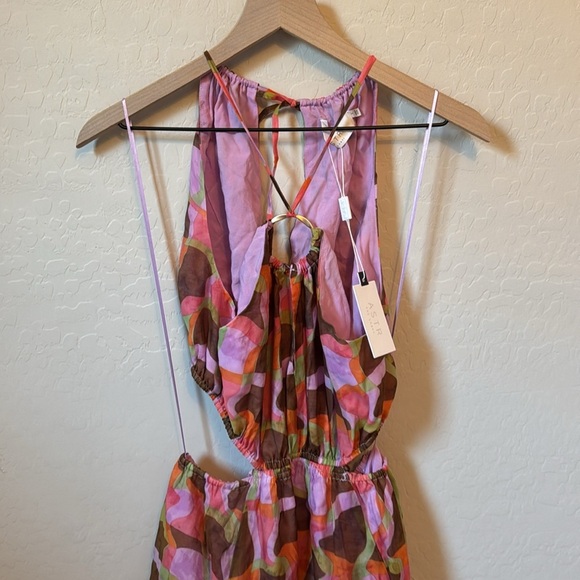 NWT ASTR The Label Sivana Halter Cut Out Maxi Dress S - Picture 6 of 13